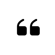 Here's an alt tag for the image: `Testimonial quote icon`
